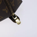 LOUIS VUITTON Monogram Trousse Demi Ronde Cosmetic Pouch M47520 LV Auth 134600-8