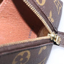 LOUIS VUITTON Monogram Trousse Demi Ronde Cosmetic Pouch M47520 LV Auth 134600-12