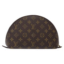 LOUIS VUITTON Monogram Trousse Demi Ronde Cosmetic Pouch M47520 LV Auth 134600-2