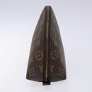 LOUIS VUITTON Monogram Trousse Demi Ronde Cosmetic Pouch M47520 LV Auth 134600-3