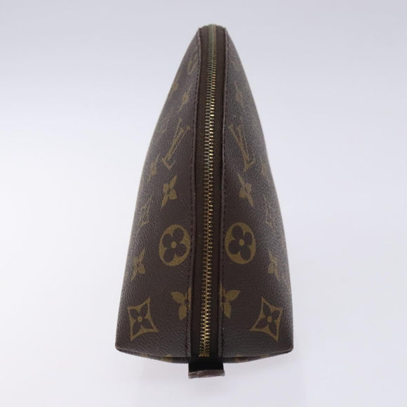 LOUIS VUITTON Monogram Trousse Demi Ronde Cosmetic Pouch M47520 LV Auth 134600