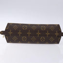 LOUIS VUITTON Monogram Trousse Demi Ronde Cosmetic Pouch M47520 LV Auth 134600-6