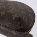LOUIS VUITTON Monogram Trousse Demi Ronde Cosmetic Pouch M47520 LV Auth 134600-7