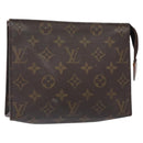 LOUIS VUITTON Monogram Poche Toilette 19 Pouch M47544 LV Auth 134601-1