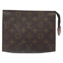 LOUIS VUITTON Monogram Poche Toilette 19 Pouch M47544 LV Auth 134601-2