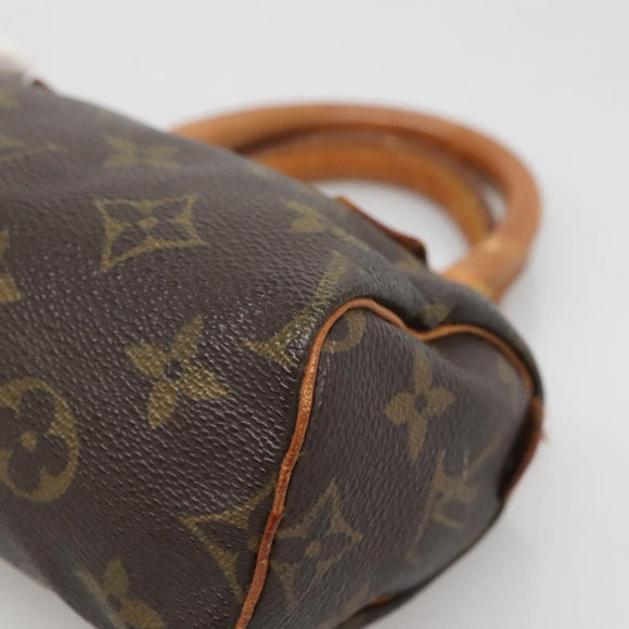 LOUIS VUITTON Monogram Mini Speedy Hand Bag M41534 LV Auth 134605