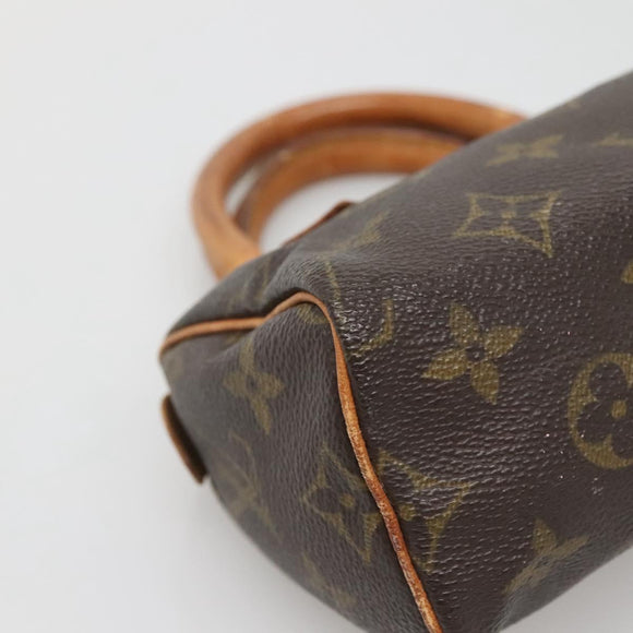 LOUIS VUITTON Monogram Mini Speedy Hand Bag M41534 LV Auth 134605