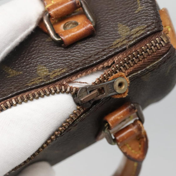 LOUIS VUITTON Monogram Mini Speedy Hand Bag M41534 LV Auth 134605
