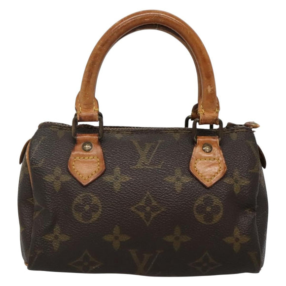 LOUIS VUITTON Monogram Mini Speedy Hand Bag M41534 LV Auth 134605