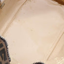 FENDI Zucca Canvas Hand Bag Black Brown Auth 134606-17