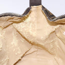 FENDI Zucca Canvas Hand Bag Black Brown Auth 134606-19