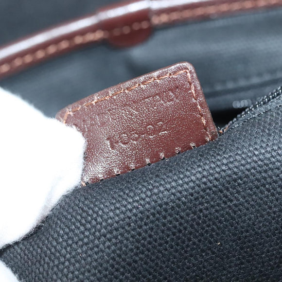 BURBERRY Nova Check Hand Bag PVC Beige Auth 134610