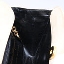 Salvatore Ferragamo Hand Bag Suede Beige Gold Auth 134611-17