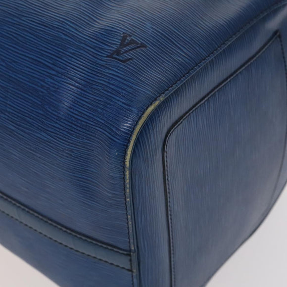LOUIS VUITTON Epi Keepall 60 Boston Bag Blue M42945 LV Auth 134615