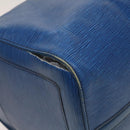 LOUIS VUITTON Epi Keepall 60 Boston Bag Blue M42945 LV Auth 134615-13