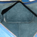 LOUIS VUITTON Epi Keepall 60 Boston Bag Blue M42945 LV Auth 134615-20