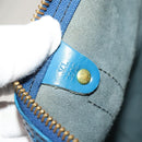 LOUIS VUITTON Epi Keepall 60 Boston Bag Blue M42945 LV Auth 134615-22
