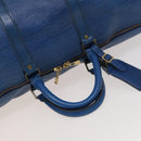 LOUIS VUITTON Epi Keepall 60 Boston Bag Blue M42945 LV Auth 134615-7