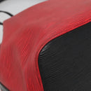 LOUIS VUITTON Epi Petit Noe Shoulder Bag Bicolor Black Red M44017 Auth 134616-14