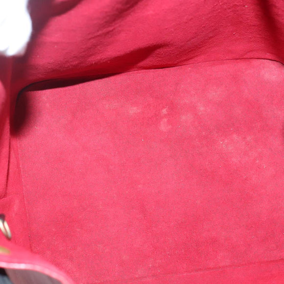 LOUIS VUITTON Epi Petit Noe Shoulder Bag Bicolor Black Red M44017 Auth 134616