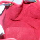 LOUIS VUITTON Epi Petit Noe Shoulder Bag Bicolor Black Red M44017 Auth 134616-18