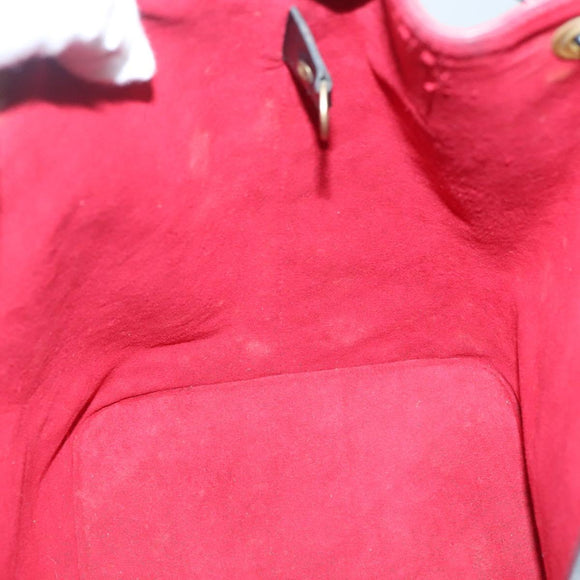 LOUIS VUITTON Epi Petit Noe Shoulder Bag Bicolor Black Red M44017 Auth 134616