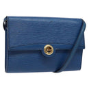 LOUIS VUITTON Epi Pochette Arche Shoulder Bag Blue M52575 LV Auth 134621-1