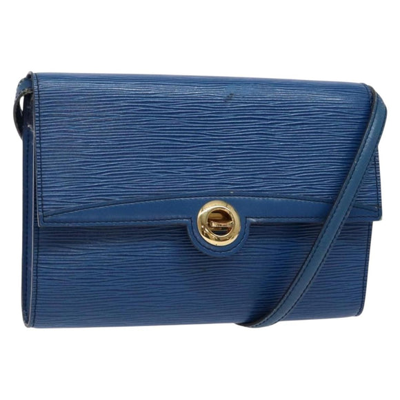 LOUIS VUITTON Epi Pochette Arche Shoulder Bag Blue M52575 LV Auth 134621