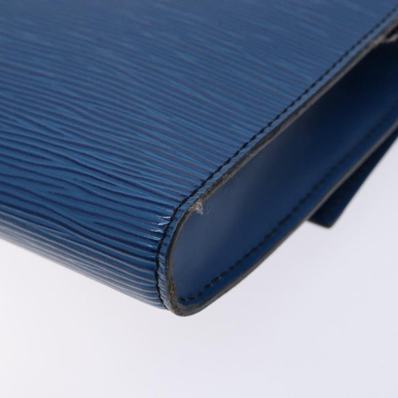 LOUIS VUITTON Epi Pochette Arche Shoulder Bag Blue M52575 LV Auth 134621