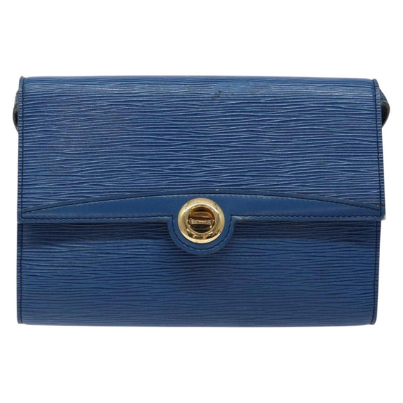 LOUIS VUITTON Epi Pochette Arche Shoulder Bag Blue M52575 LV Auth 134621