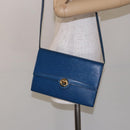 LOUIS VUITTON Epi Pochette Arche Shoulder Bag Blue M52575 LV Auth 134621-22