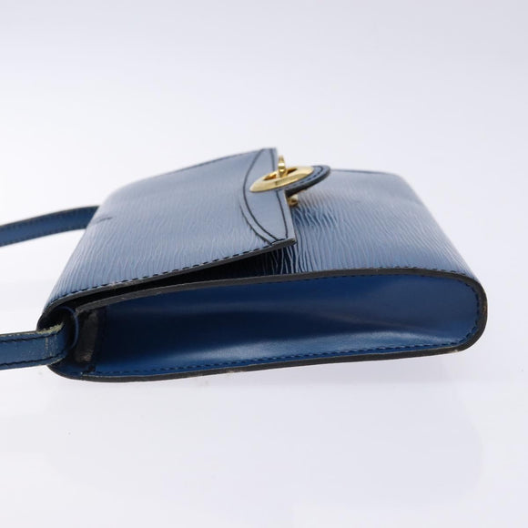 LOUIS VUITTON Epi Pochette Arche Shoulder Bag Blue M52575 LV Auth 134621
