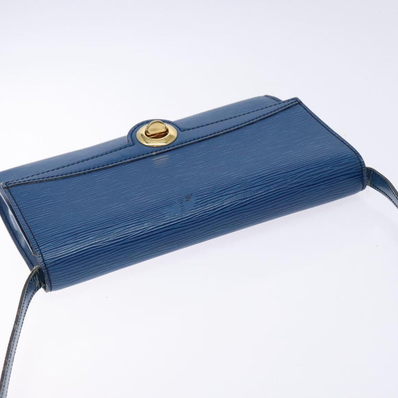 LOUIS VUITTON Epi Pochette Arche Shoulder Bag Blue M52575 LV Auth 134621
