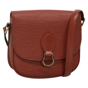 LOUIS VUITTON Epi Saint Cloud PM Shoulder Bag Brown M52213 LV Auth 134622