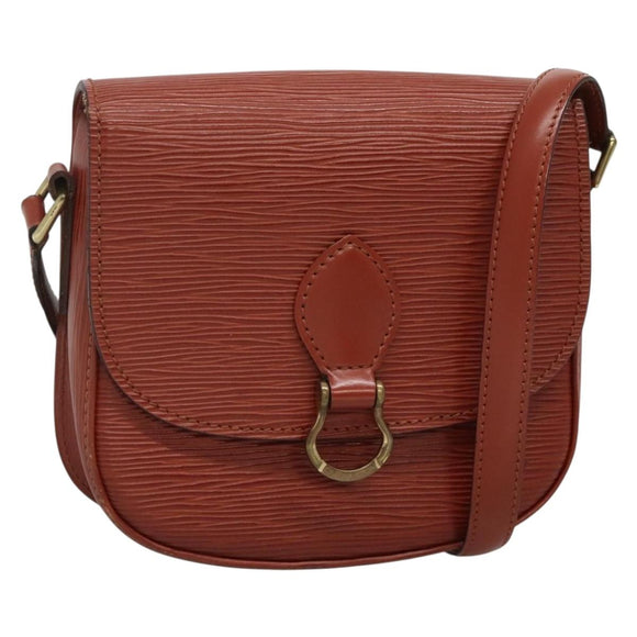 LOUIS VUITTON Epi Saint Cloud PM Shoulder Bag Brown M52213 LV Auth 134622
