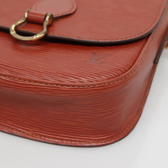 LOUIS VUITTON Epi Saint Cloud PM Shoulder Bag Brown M52213 LV Auth 134622
