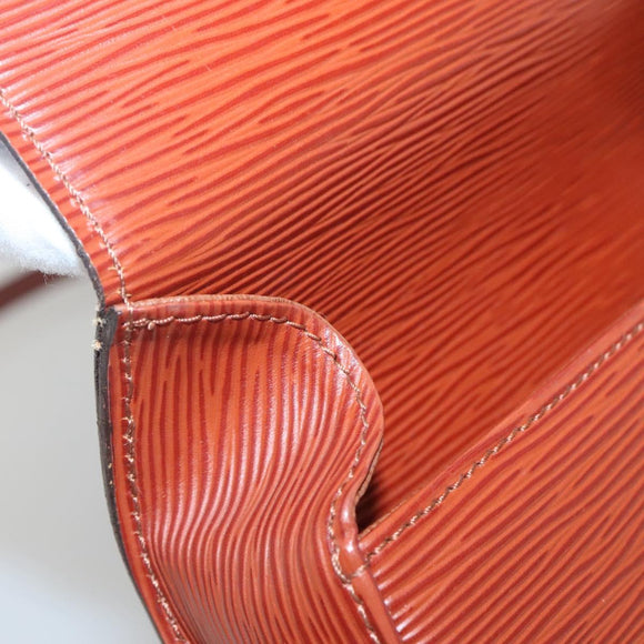 LOUIS VUITTON Epi Saint Cloud PM Shoulder Bag Brown M52213 LV Auth 134622