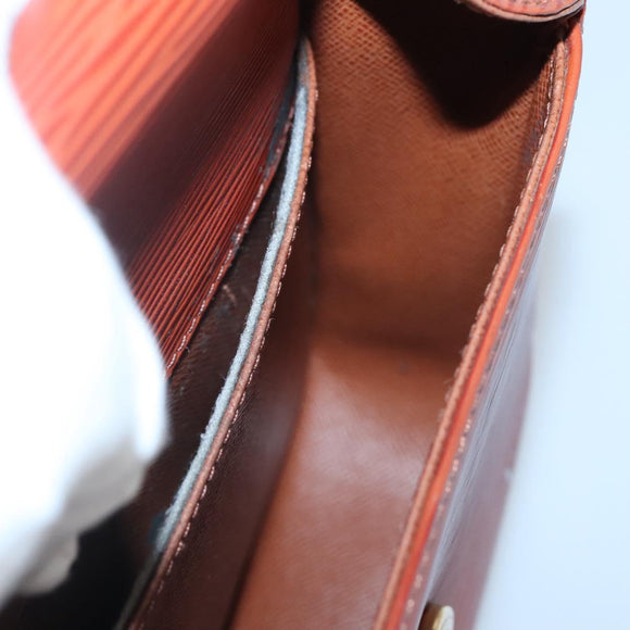 LOUIS VUITTON Epi Saint Cloud PM Shoulder Bag Brown M52213 LV Auth 134622