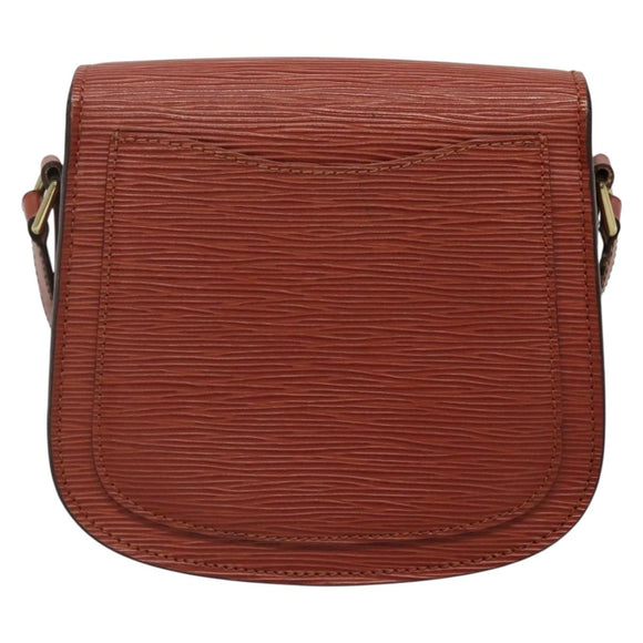 LOUIS VUITTON Epi Saint Cloud PM Shoulder Bag Brown M52213 LV Auth 134622