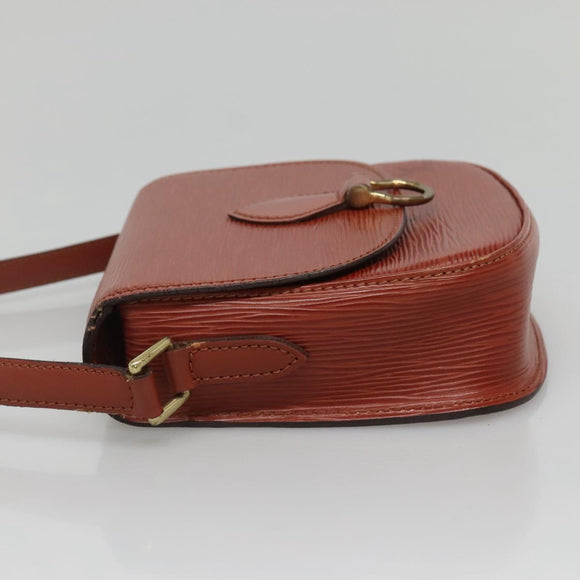 LOUIS VUITTON Epi Saint Cloud PM Shoulder Bag Brown M52213 LV Auth 134622