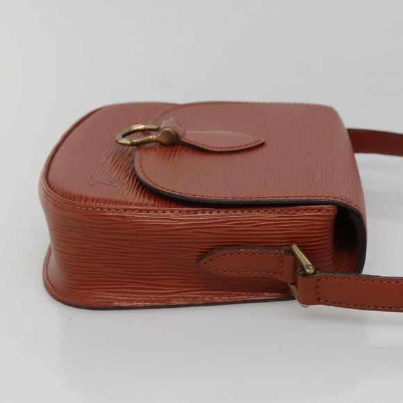 LOUIS VUITTON Epi Saint Cloud PM Shoulder Bag Brown M52213 LV Auth 134622