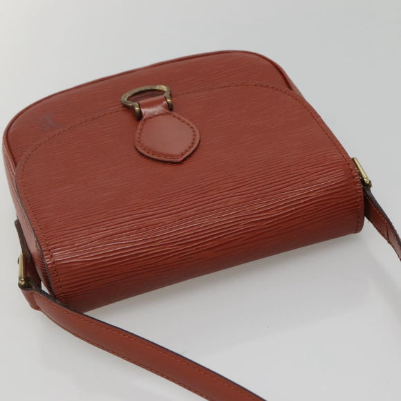 LOUIS VUITTON Epi Saint Cloud PM Shoulder Bag Brown M52213 LV Auth 134622