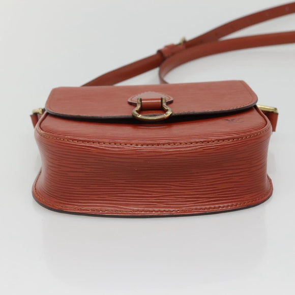 LOUIS VUITTON Epi Saint Cloud PM Shoulder Bag Brown M52213 LV Auth 134622