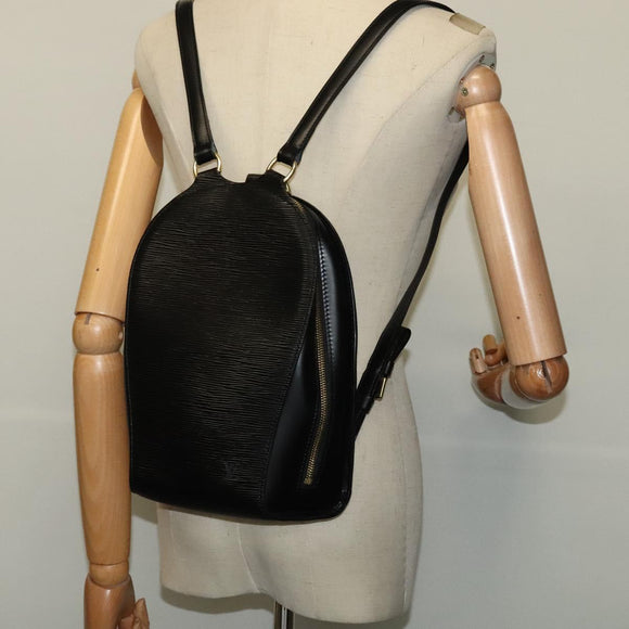 LOUIS VUITTON Epi Mabillon Backpack Black M52232 LV Auth 134623