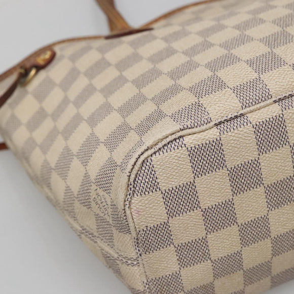 LOUIS VUITTON Damier Azur Neverfull PM Tote Bag N41362 LV Auth 134635