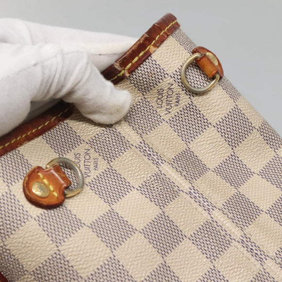 LOUIS VUITTON Damier Azur Neverfull PM Tote Bag N41362 LV Auth 134635
