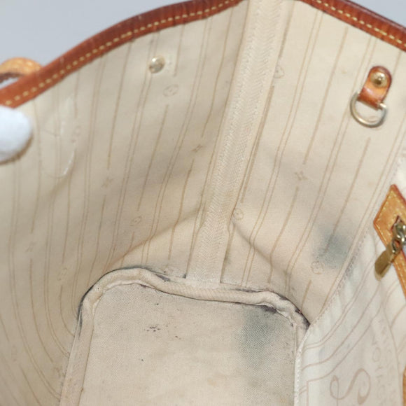 LOUIS VUITTON Damier Azur Neverfull PM Tote Bag N41362 LV Auth 134635