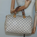 LOUIS VUITTON Damier Azur Speedy 30 Hand Bag N41533 LV Auth 134636-22