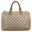 LOUIS VUITTON Damier Azur Speedy 30 Hand Bag N41533 LV Auth 134636-3