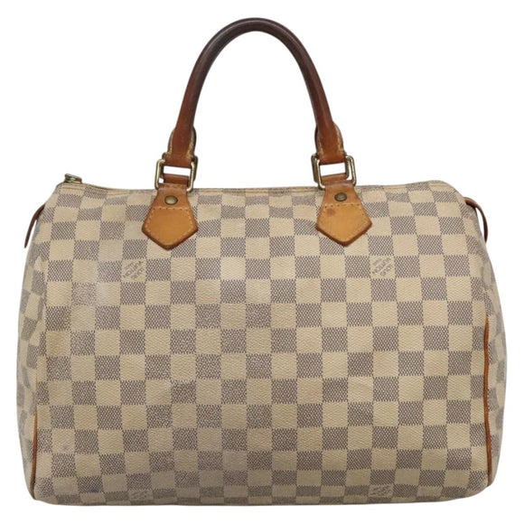 LOUIS VUITTON Damier Azur Speedy 30 Hand Bag N41533 LV Auth 134636